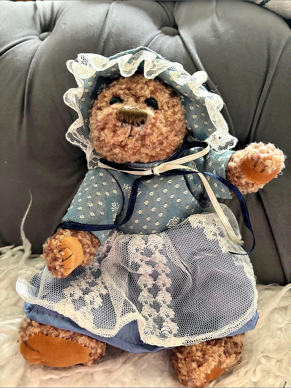 Rare! Vintage Collectible Victorian plush bear